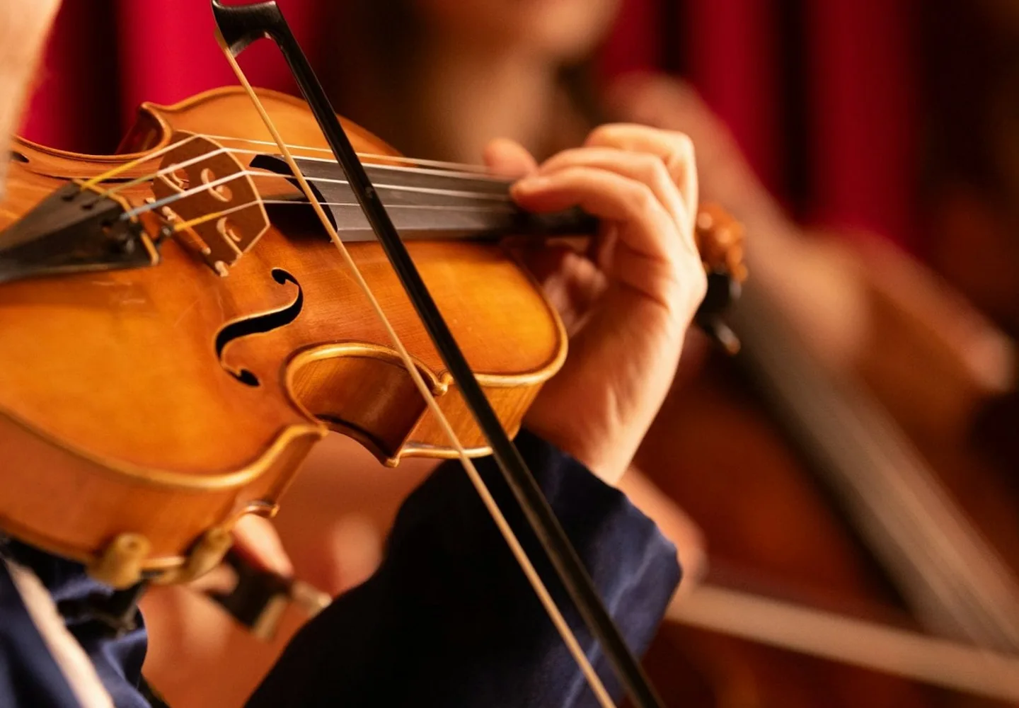 Musician playing a violin